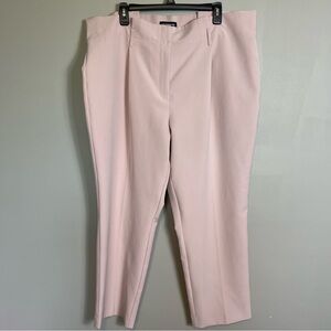 Liz Claiborne Career Classics Blush Pink Trousers Plus Size 18 Office Work Wear